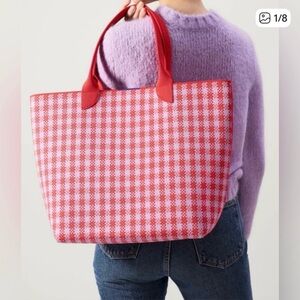 Rothy's lightweight Poppy Checkered Tote